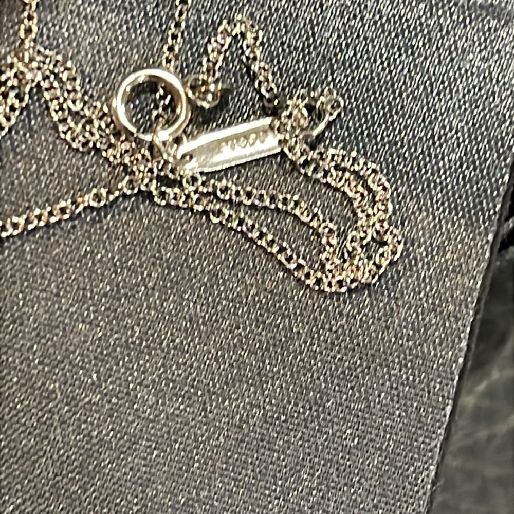 Tiffany Paper Flower Pendant Necklace Platinum Diamond - Picture 3 of 4
